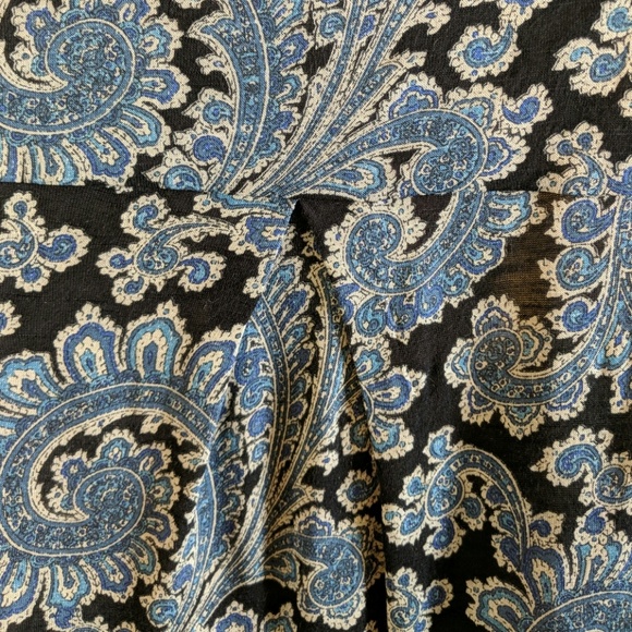 Lucky Brand boho long sleeve paisley print top - Picture 6 of 8